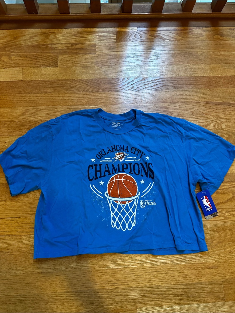 NBA Blue Oklahoma City Champions Crop Top